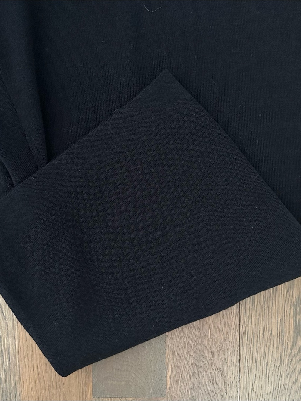 NWT Eileen Fisher Wool Knit Crepe Wide Leg Crop Pant in Black Size 1X - Picture 10 of 12